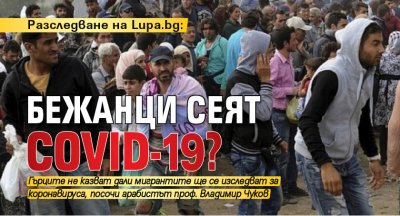 Разследване на Lupa.bg: Бежанци сеят COVID-19?