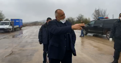 Борисов проверява паркинг за тирове на Капитан Андреево (НА ЖИВО)