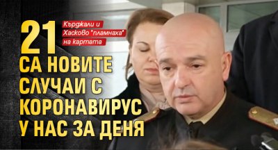 21 са новите случаи с коронавирус у нас за деня