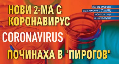 Нови 2-ма с коронавирус починаха в "Пирогов"