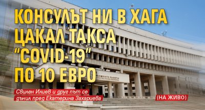 Консулът ни в Хага цакал такса "COVID-19" по 10 евро (НА ЖИВО)