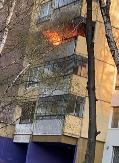 Пожар в столичния квартал "Сухата река"
