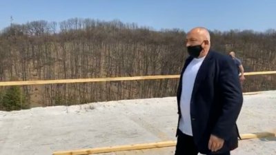 Борисов инспектира строежа на "Хемус" между Белокопитово и Буховци