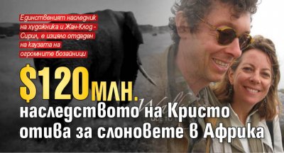 $120 млн. - наследството на Кристо отива за слоновете в Африка