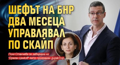 Шефът на БНР два месеца управлявал по скайп 