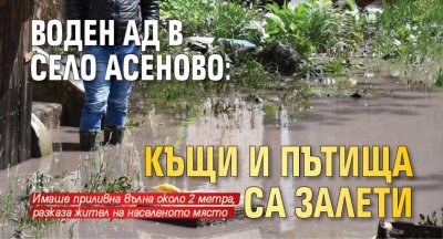 Воден ад в село Асеново: къщи и пътища са залети 