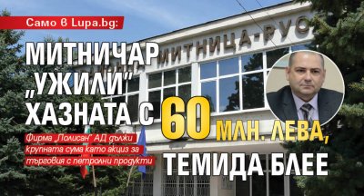 Само в Lupa.bg: Митничар „ужили” хазната с 60 млн. лева, Темида блее