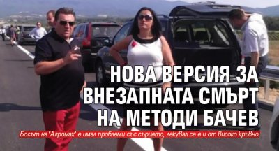 Нова версия за внезапната смърт на Методи Бачев