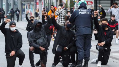 Стотици задържани след протест в Брюксел