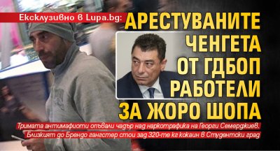 Ексклузивно в Lupa.bg: Арестуваните ченгета от ГДБОП работели за Жоро Шопа