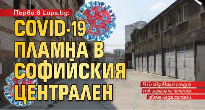 Първо в Lupa.bg: COVID-19 пламна в Софийския централен