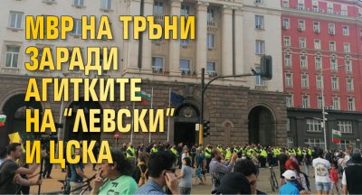 МВР на тръни заради агитките на "Левски" и ЦСКА 