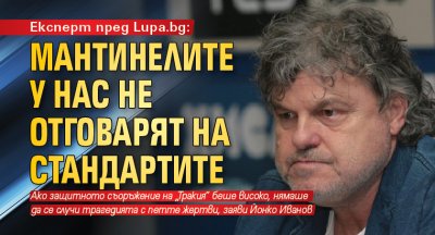 Експерт пред Lupa.bg: Мантинелите у нас не отговарят на стандартите