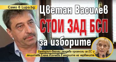 Само в Lupa.bg: Цветан Василев стои зад БСП за изборите 