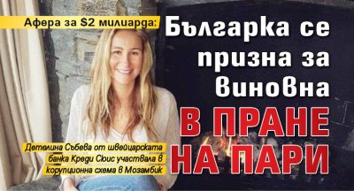 Афера за $2 милиарда: Българка се призна за виновна в пране на пари