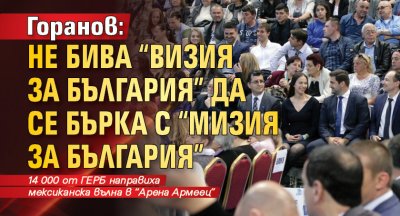 Горанов: Не бива "Визия за България" да се бърка с "Мизия за България"