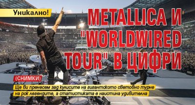 Уникално! Metallica и "WorldWired Tour" в цифри (СНИМКИ)