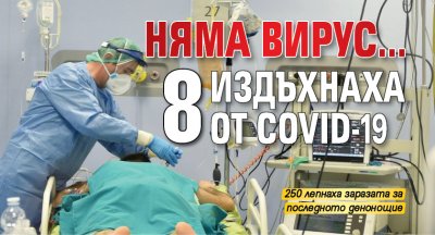 Няма вирус… 8 издъхнаха от COVID-19