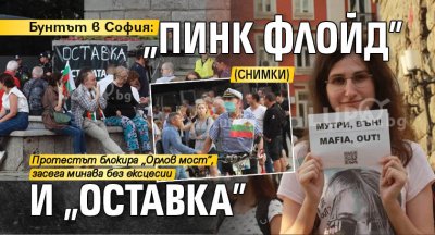 Бунтът в София: „Пинк Флойд” и „Оставка” (СНИМКИ)