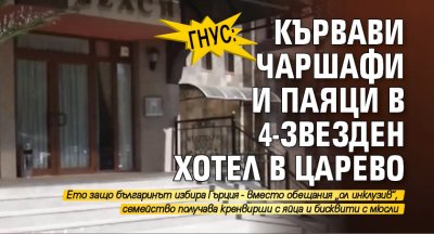 Гнус: Кървави чаршафи и паяци в 4-звезден хотел в Царево
