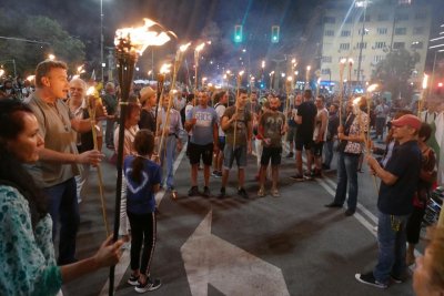 Без сериозни нарушения на протеста снощи