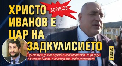 Борисов: Христо Иванов е цар на задкулисието (ВИДЕО)