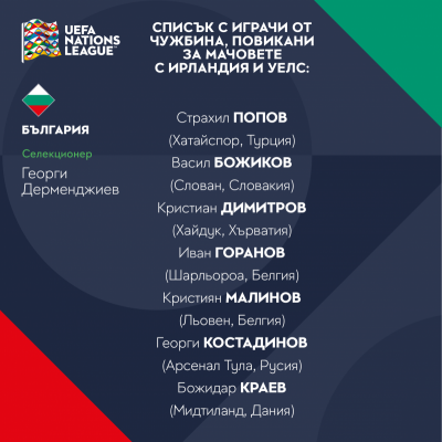 Дерменджиев извика 7 легионери за британските сблъсъци