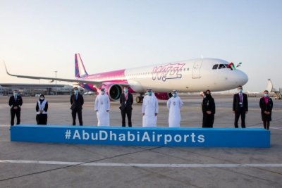  Wizz Air Abu Dhabi отпразнува пристигането на първия си самолет