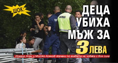 Шок: Деца убиха мъж за 3 лева 