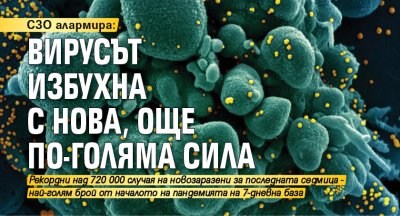 СЗО алармира: Вирусът избухна с нова, още по-голяма сила