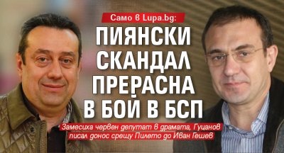 Само в Lupa.bg: Пиянски скандал прерасна в бой в БСП