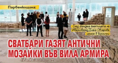 Парвенющина: Сватбари газят антични мозайки във вила Армира