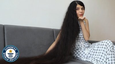 Индийка счупи рекорд за най-дълга коса