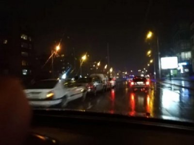 Куп автомелета из дъждовна София (ВИДЕО)