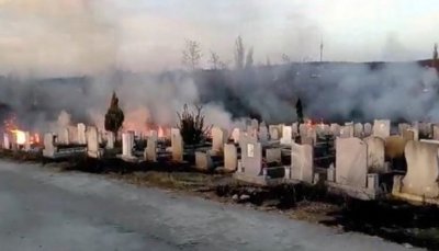 Откриха тялото на 77-годишен след пожар в гробищата в Лясковец