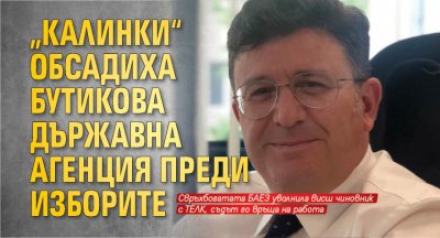 „Калинки“ обсадиха бутикова държавна агенция преди изборите