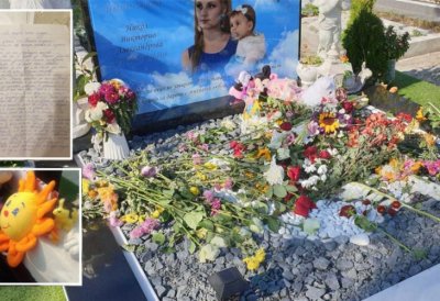 Вандализъм: Изкъртиха статуетките от гроба на Дарина и бебето й Никол
