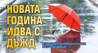 Новата година идва с дъжд