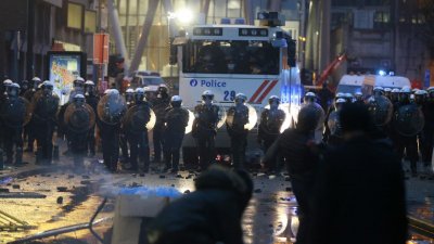 Протест и безредици в Брюксел